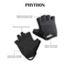 Nivia Python Gym Gloves (Black/Grey, Size - Extra Large) |