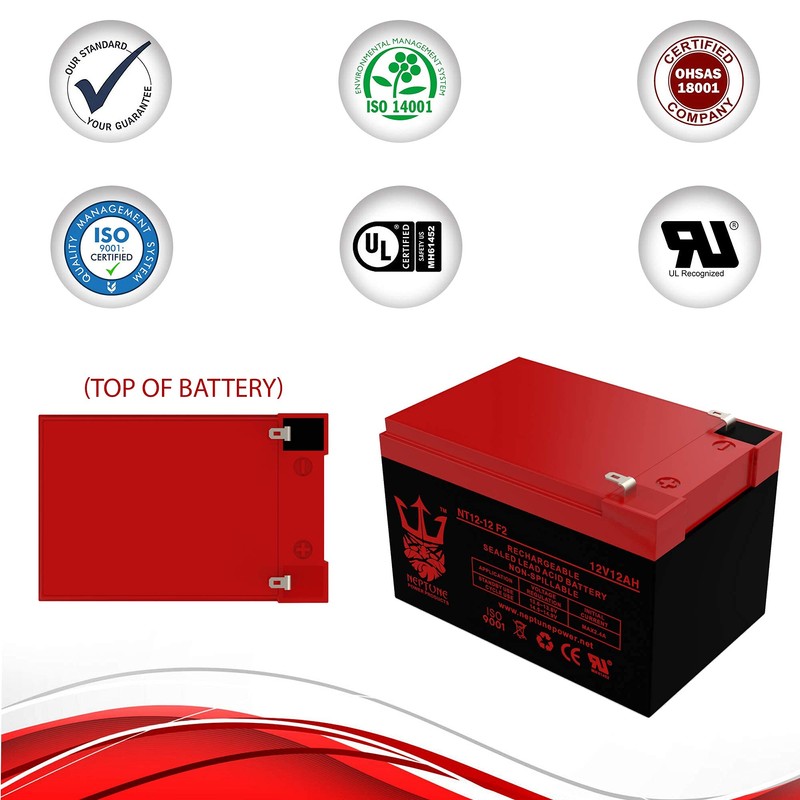 Neptune Repalcement Razor MX500 Version 1-12 Battery 12V 12AH -