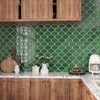 VEELIKE Emerald Green Peel and Stick Tile 12''x12'' 6 Sheets