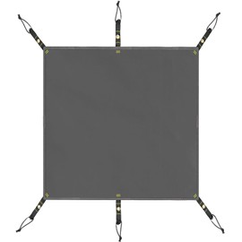 Lenzai Tent Sheet, Waterproof, Gray, Ground Sheet, Water Pressure Resistance 118.8 ft (3,000 mm), 3 Sizes, 8.3 inches (210, 270, 300 mm), Storage Bag Included (210)