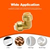 12 Pack Push-to-Connect Plumbing Fittings, 1/2" Pushfit Elbow Fittings with
