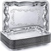 FoldTier 12 Pack Serving Trays Set for Party, Butterfly Floral