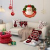 AUMA Set of 4 Christmas Throw Pillow Covers 18x18 inch