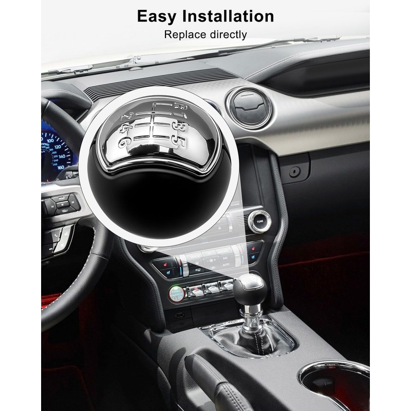 QLZOZB Shift Knob Fit for Ford Mustang 2015-2023 6 Speed