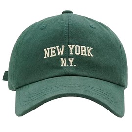 New York Hat Washed Baseball Cap Unisex Sun Hat Adjustable Trucker Cap