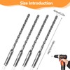 160mm X 6mm SDS Drill Bit, 4PCS Masonry Drill Bit