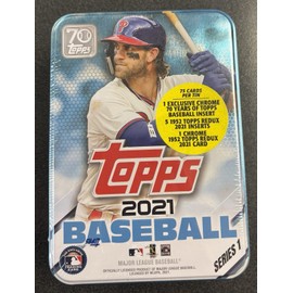 2021 Topps Baseball Series 1 Tin Box Sealed