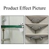 4 Pcs Wall Mount Glass Shelf Bracket, Adjustable Glass Shelf
