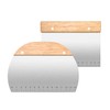 Stainless Steel Dough Scraper 2 Pieces Dough Scraper with Wooden