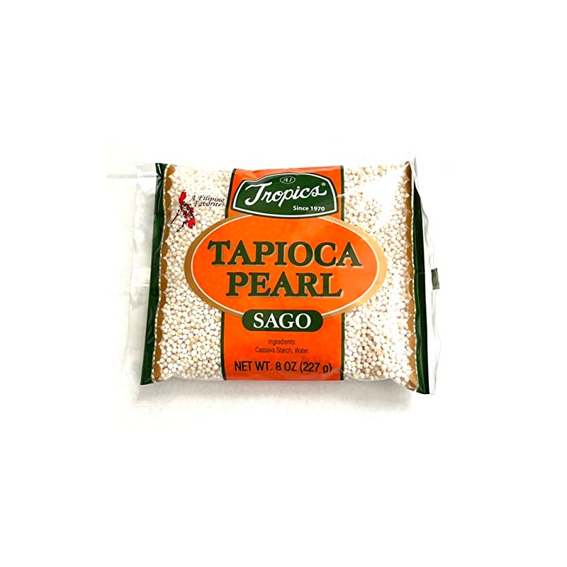 Tropics Tapioca Pearl or Sago 8 Oz. Small Pcs