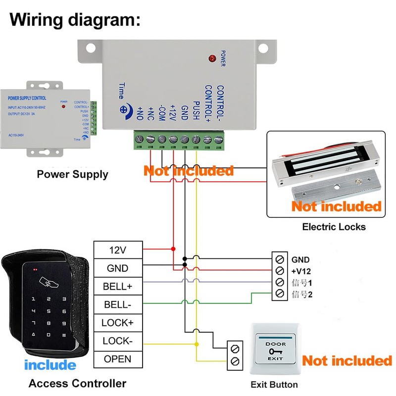 AccessShield Door Lock Access Control System Waterproof Access Control Keypad
