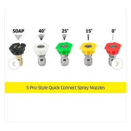 Kärcher Karcher 5-Piece Quick-Connect Spray Nozzles – 4000 PSI for Gas Washers