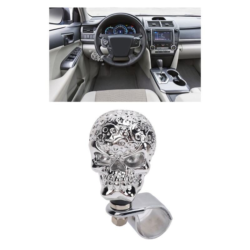 Skull Steering Wheel Turn Knob 3cm Diameter Turn Knob Spinner