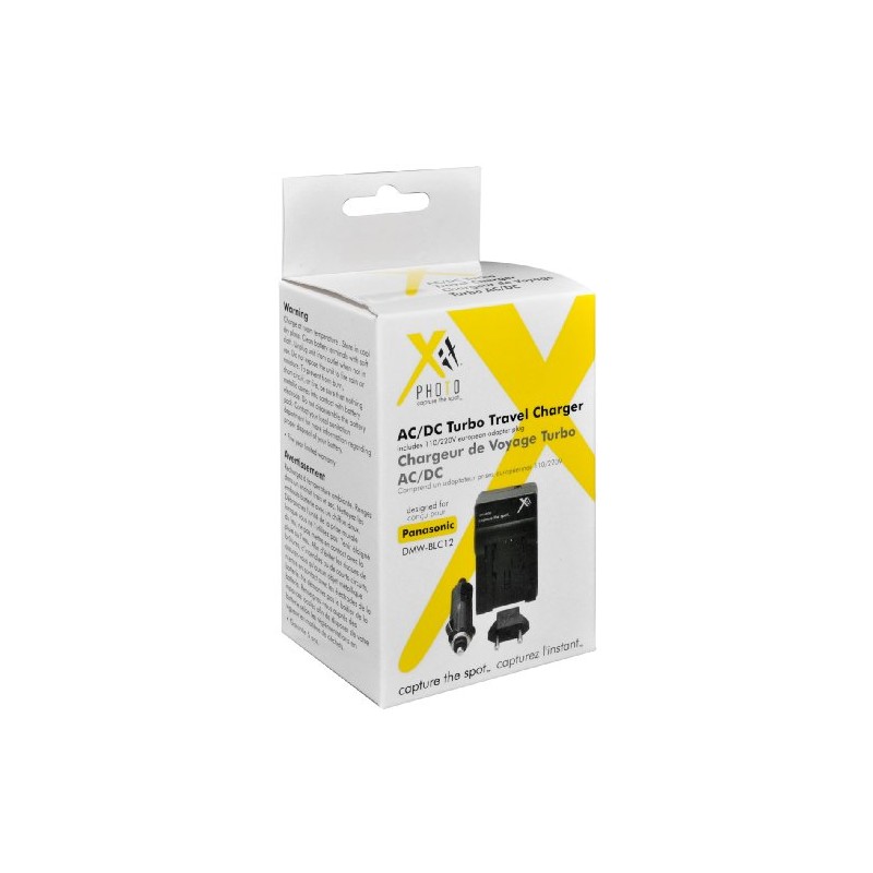 Xit XTCHBLC12 Battery Charger for Panasonic DMW-BLC12 Battery (Black)