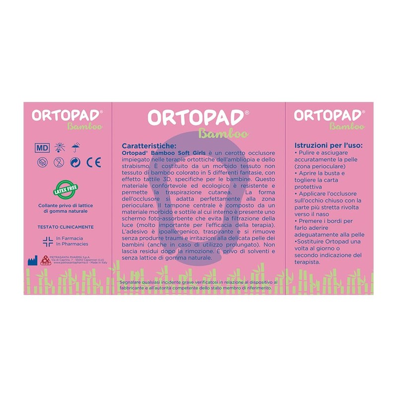 MASTER AID Ortopad Soft Girls Junior - Cerotti Colorati Oculari
