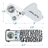 JARLINK 2 Pack Jewelers Loupe, 30X 60X 90X Illuminated Jewelers