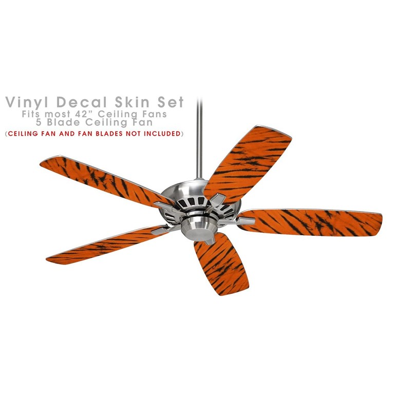 Tie Dye Bengal Belly Stripes - Ceiling Fan Skin Kit