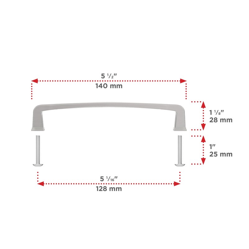 Richelieu Hardware BP810128195 Charlemagne Collection 5 1/16-inch (128 mm) Center-to-Center
