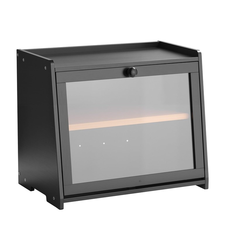 VEVOR Double Layer Bread Box for Kitchen Counter, Large Capacity