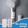 4 Pcs Silicone Shower Head Holder, Universal Relocatable Shower Head