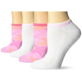 Hot Sox womens Classic Patterns Novelty Fashion Casual Sock, Camouflage Low Cut 2pk (Pink), One Size US