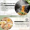 2 Pairs Metal Chopsticks, Stainless Steel Chopsticks Comes with Two