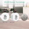 Wireless Thermometer Hygrometer, ORIA Mini Bluetooth 5.0 Humidity Temperature Sensor