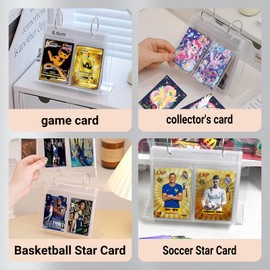68-Capacity Card Display Stand - Desktop Calendar-Style Trading Card Holder for Graded Cards, PSA Cards, Baseball Cards, Sports Cards