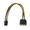 YiKaiEn SATA 15 Pin to 6 Pin Video Card GPU