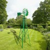 Hypeshops Windmill 8FT Yard Garden Metal Ornamental Wind Mill Weather