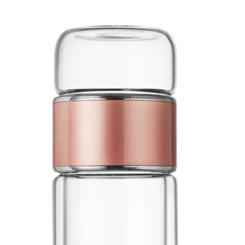 Tea Infuser Bottle 420ml Double Layer Stainless Steel Leakage Proof