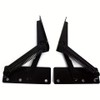 2-Pack 80° Steel Spring Lift-Up Hinges for Cabinets & Furniture