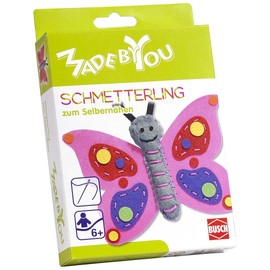 MADE BY YOU 13038" Pink Schmetterling zum Selbernähen Kinder-Bastelset