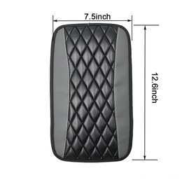 LICQIC Car Center Console Pad, Car Armrest Cushion Cover, Car Armrest Seat Box Cover Protector for Most Vehicle, SUV, Truck, Car, Grey