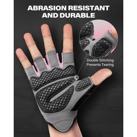 VINSGUIR Workout Gloves for Men and Women, Weight Lifting Gloves with Excellent Grip, Lightweight Gym Gloves for Weightlifting, Cycling, Exercise, Training, Pull ups, Fitness, Climbing and Rowing