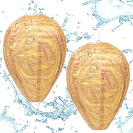 ZeeDix 2 Pack Wasp Nest Decoy for Outdoor(8.66"×11")