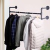 WEBI Clothing Rack Wall Mount,42" Industrial Pipe Clothes Rack for