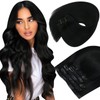 Sunny Clip in Human Hair Extensions 22inch Jet Black Clip
