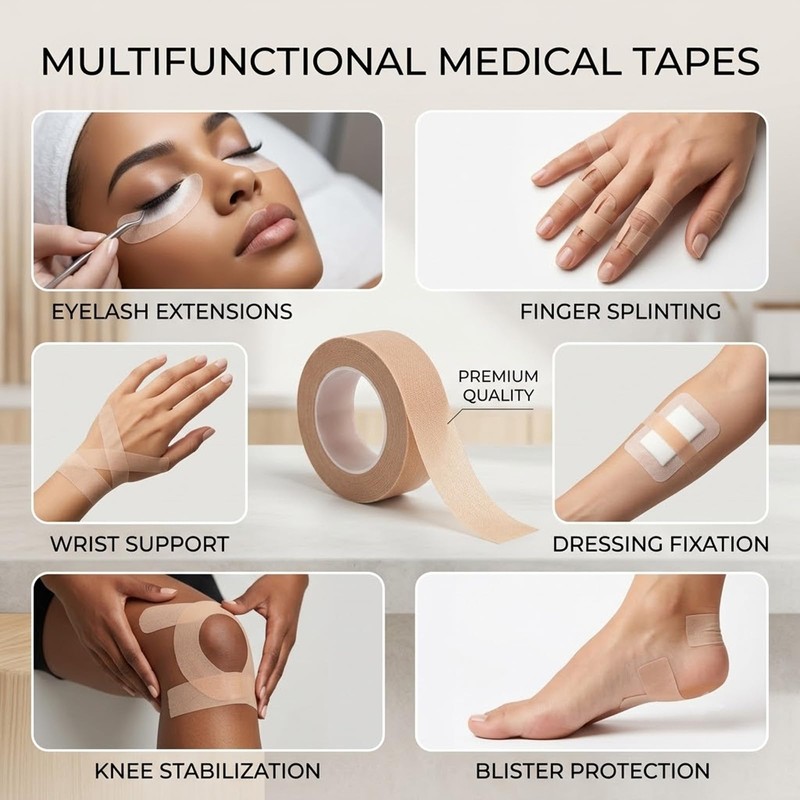 8 Rolls Nose Tape for Rhinoplasty, 0.5 in x 10