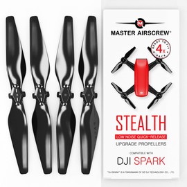 Master Airscrew Stealth Propellers for DJI Spark - Black, 4 pcs