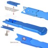 FOSHIO Vinyl Wrapping Paper Cutter with 10PCS Cutter Blades, Blue