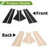HOPESPANNER Door Pillar Window Trim for Chrysler 200 2015-2019 Black