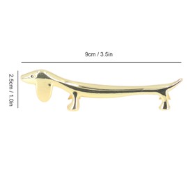 4 Pieces Chopsticks Holder Cute Animal Chopsticks Rest for Dining Table Reusable Golden Spoon Holder Tableware Kitchen Tools for Hotel Home Restaurant Party (Dog)