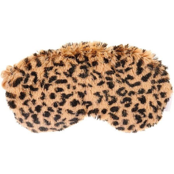 Warmies Eye Mask Leopard 8.5"L, Tawny, Cotton, Hand Wash Only
