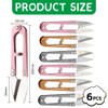 Pack of 6 thread scissors, mini spring scissors, trimming pliers,