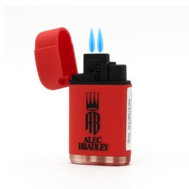 ALEC Bradley Double Jet Torch Firestarter Lighter (Red)