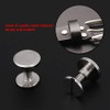 20 unids Durable Latón Roscado Cabeza Plana Tuerca Clavos Remaches