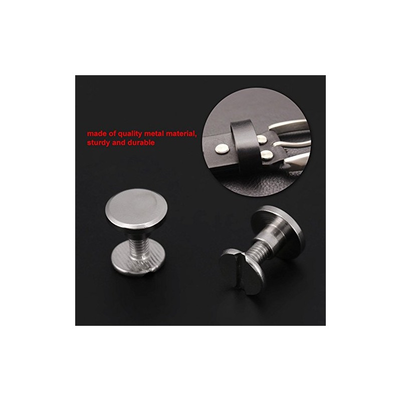 20 unids Durable Latón Roscado Cabeza Plana Tuerca Clavos Remaches