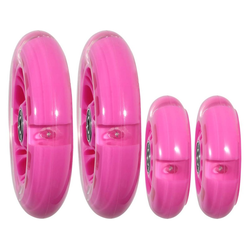 Front 120mm & Rear 80mm Light-Up Flashing 3-Wheeled kid Scooter