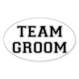CafePress Team Groom Oval Sticker Oval Car Bumper Sticker
